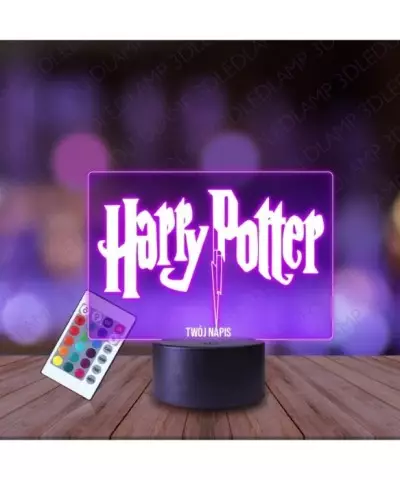 Lampka Nocna 3D LED LAMP Statuetka Harry Potter Napis
