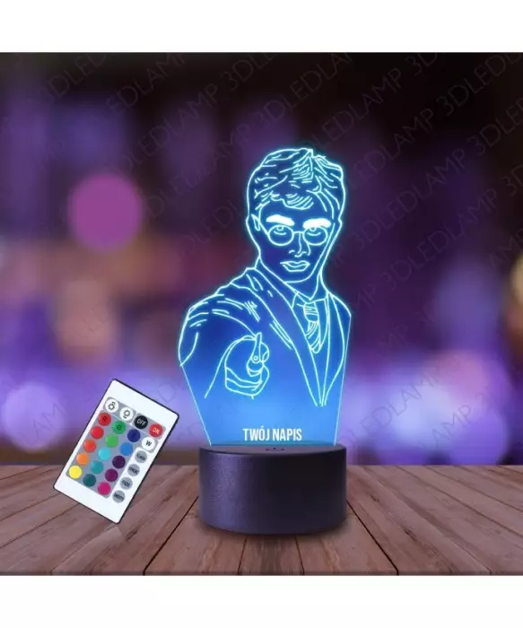 Lampka Nocna 3D LED LAMP Statuetka Harry Potter Zaklęcie