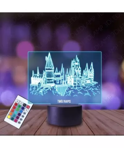 Lampka Nocna 3D LED LAMP Harry Potter Hogwart Szkoła