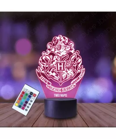 Lampka Nocna 3D LED LAMP Harry Potter Herb Hogwartu