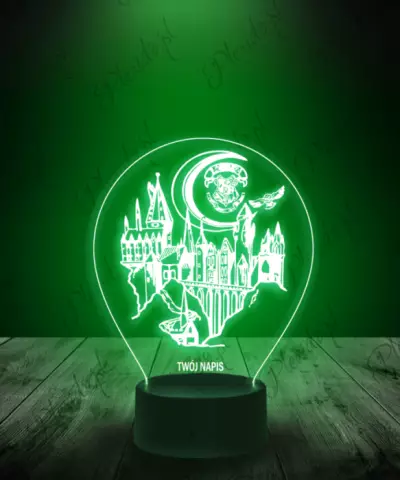 Lampka LED 3D Plexido Harry Potter Szkoła Hogwart - 4
