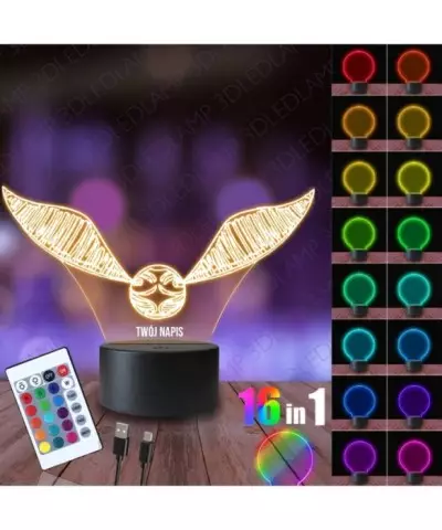 Lampka Nocna 3D LED LAMP Harry Potter Quidditch