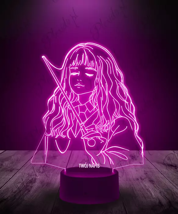 Lampka LED 3D Plexido Hermiona Hogwart - 1