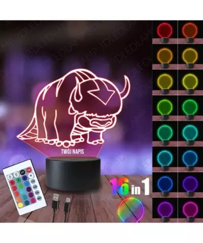 Lampka Nocna 3D LED LAMP Awatar Appa