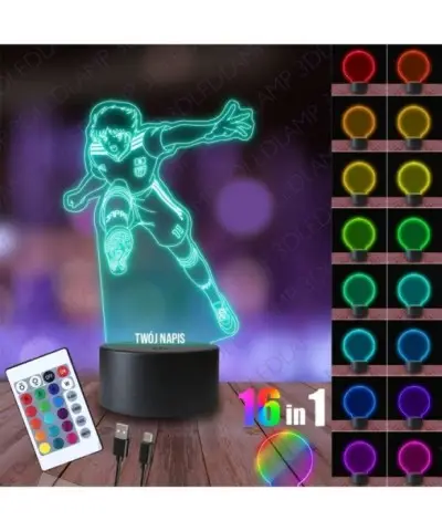 Lampka Nocna 3D LED LAMP Kapitan Jastrząb Taro