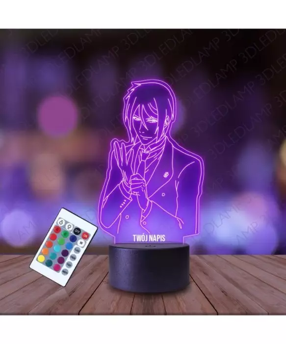 Lampka Nocna 3D LED LAMP Sebastian Kuroshitsuji