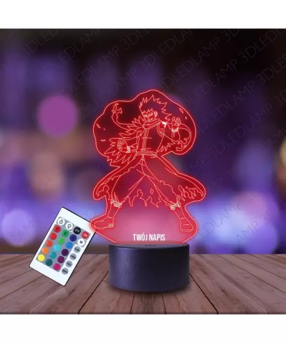 Lampka Nocna 3D LED LAMP Fairy Tail Gajeel Redfox