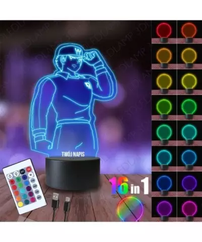 Lampka Nocna 3D LED LAMP Kapitan Jastrząb Genzo