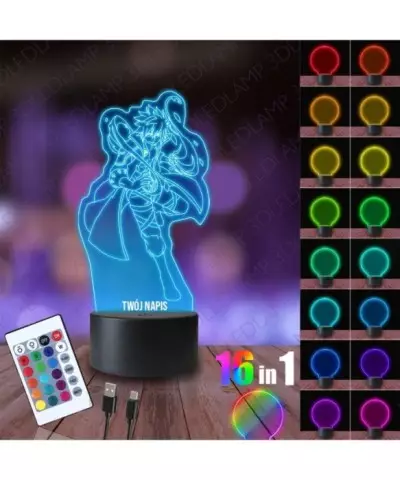 Lampka Nocna 3D LED LAMP Fairy Tail Gray Fullbaster