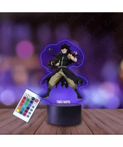 Lampka Nocna 3D LED LAMP z Nadrukiem Fiary Tail Gajeel Redfox