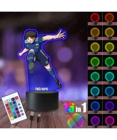 Lampka Nocna 3D LED LAMP z Nadrukiem Kapitan Jastrząb Taro Misaki