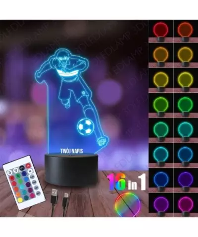 Lampka Nocna 3D LED LAMP Kapitan Jastrząb Hongo