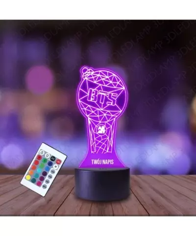 Lampka Nocna 3D LED LAMP BTS Mikrofon