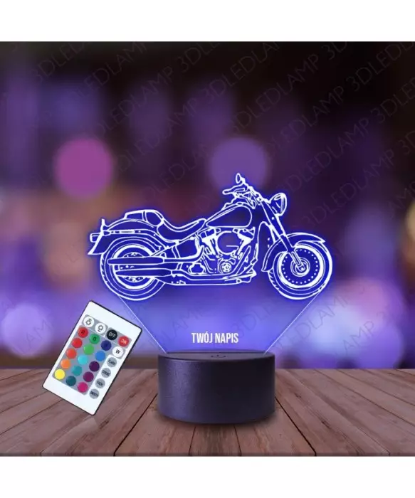 Lampka Nocna 3D LED LAMP Motocykl Chopper