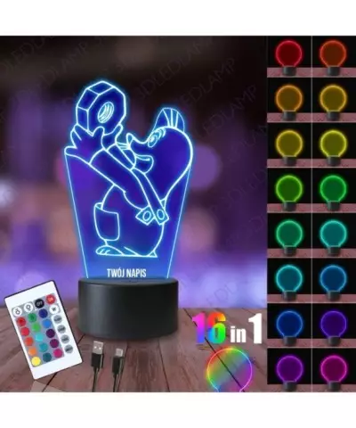 Lampka Nocna 3D LED LAMP Krecik