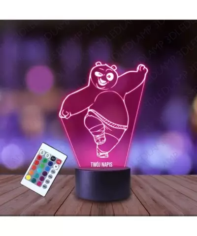 Lampka Nocna 3D LED LAMP Kung Fu Panda