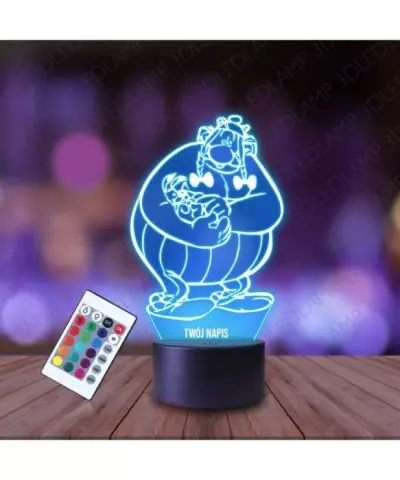 Lampka Nocna 3D LED LAMP Obelix