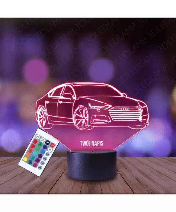 Lampka Nocna 3D LED LAMP Samochód Audi A7