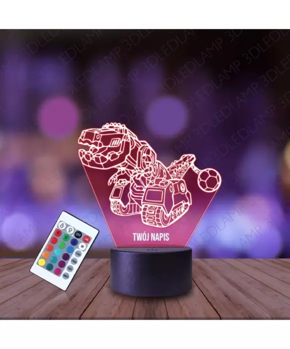 Lampka Nocna 3D LED LAMP Dinotrux