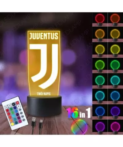 Lampka Nocna 3D LED LAMP Juventus