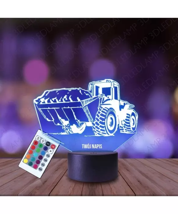 Lampka Nocna 3D LED LAMP Ładowarka