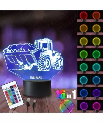 Lampka Nocna 3D LED LAMP Ładowarka