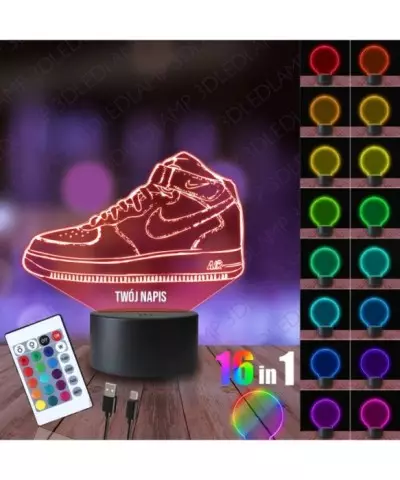 Lampka Nocna 3D LED LAMP But Nike Air
