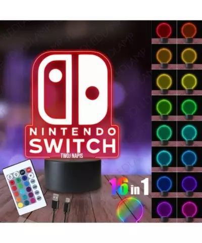 Lampka Nocna 3D LED LAMP Nintendo Switch