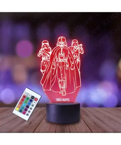 Lampka Nocna 3D LED LAMP Lord Vader Szturmowcy