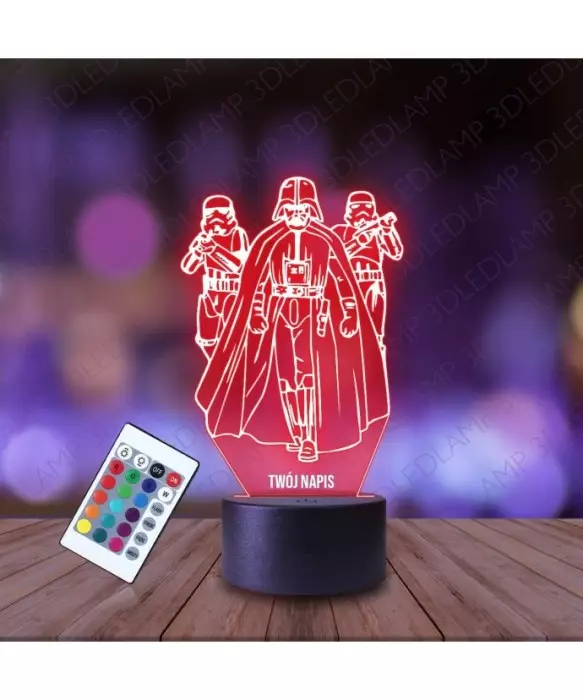 Lampka Nocna 3D LED LAMP Lord Vader Szturmowcy