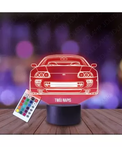 Lampka Nocna 3D LED LAMP Samochód Toyota Supra