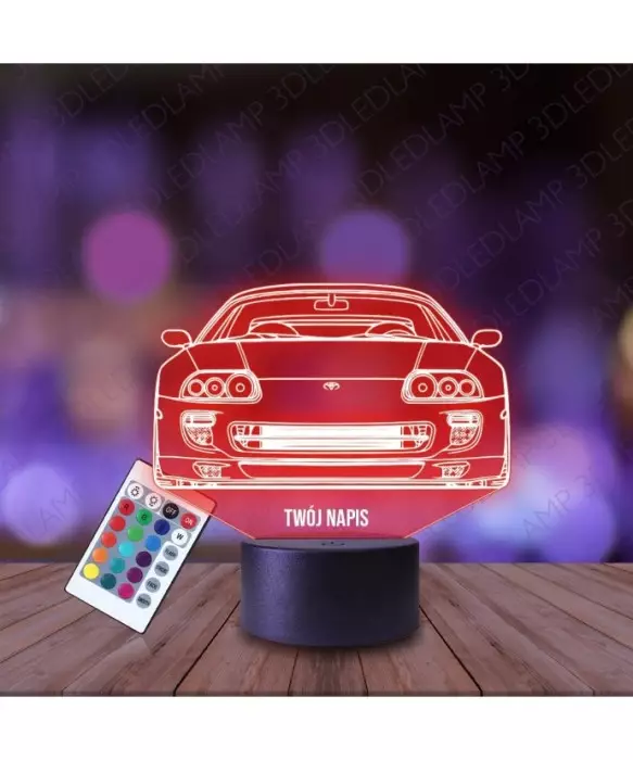 Lampka Nocna 3D LED LAMP Samochód Toyota Supra