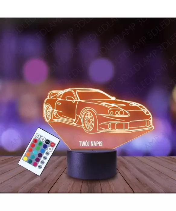 Lampka Nocna 3D LED LAMP Auto Toyota Supra