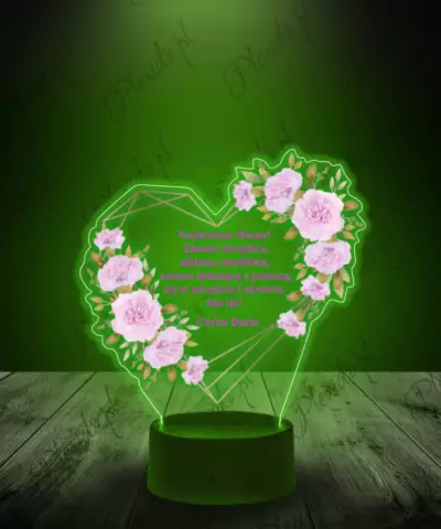 Lampka LED Plexido z Nadrukiem Dzień Matki Kwiaty - 2