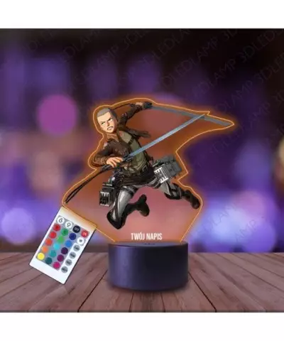 Lampka Nocna 3D LED LAMP z Nadrukiem Atak Tytanów Connie Springer