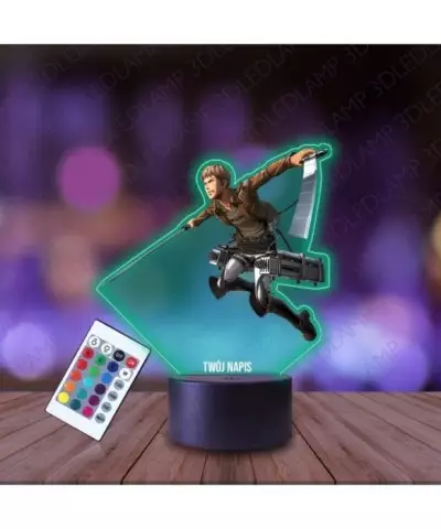 Lampka Nocna 3D LED LAMP z Nadrukiem Atak Tytanów Jean Kirstein