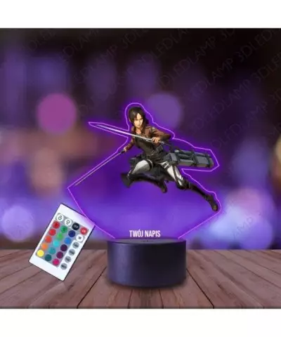 Lampka Nocna 3D LED LAMP z Nadrukiem Atak Tytanów Ymir