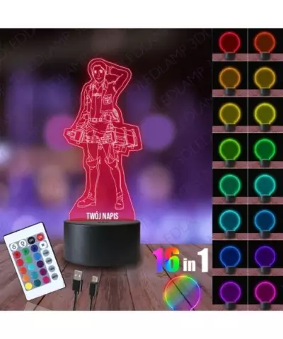 Lampka Nocna 3D LED LAMP Marco Bott Atak Tytanów