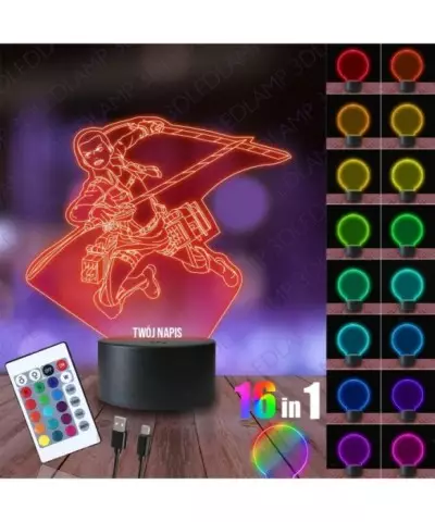 Lampka Nocna 3D LED LAMP Connie Springer Atak Tytanów