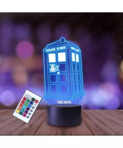 Lampka Nocna 3D LED LAMP Budka Policyjna