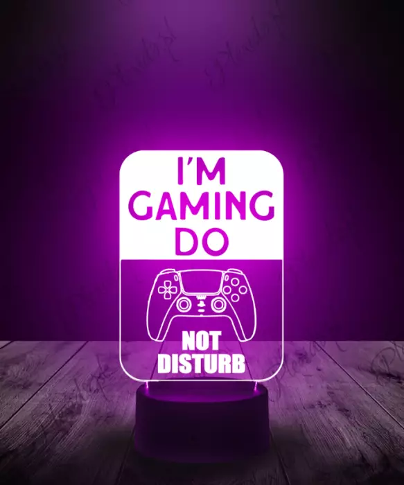 Lampka LED 3D Plexido Gamingowa dla Gracza