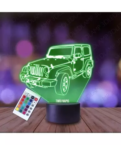 Lampka Nocna 3D LED LAMP Jeep Terenówka