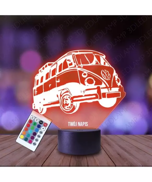 Lampka Nocna 3D LED LAMP Auto VW Volkswagen Ogórek
