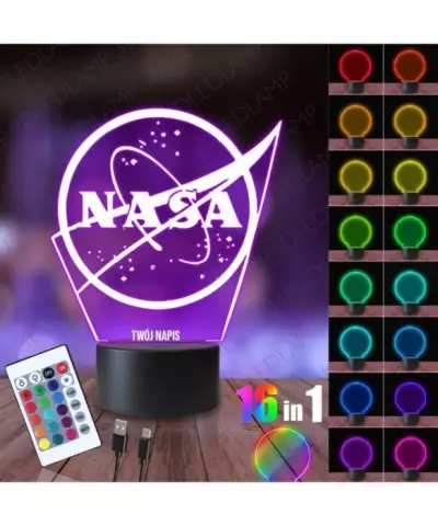 Lampka Nocna 3D LED LAMP NASA