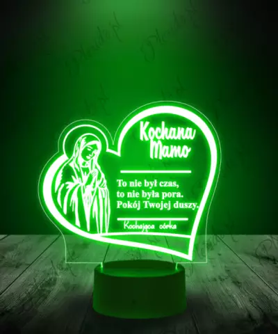 Lampka LED Plexido Pamiątka dla Mamy na Grób Pogrzeb - 2