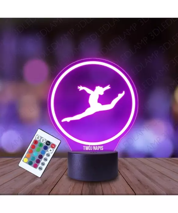 Lampka Nocna 3D LED LAMP Gimnastyczka Baletnica