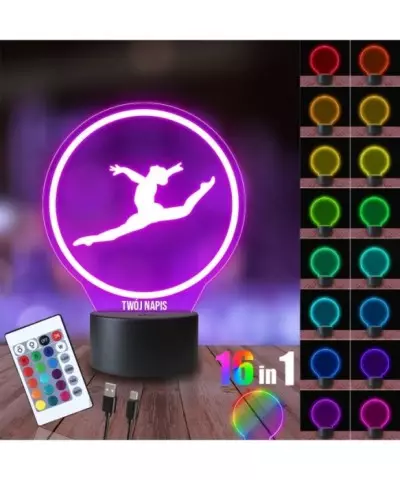 Lampka Nocna 3D LED LAMP Gimnastyczka Baletnica