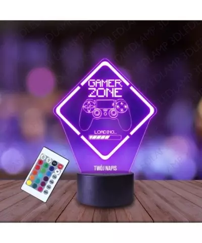 Lampka Nocna 3D LED LAMP Gamingowa Game Zone