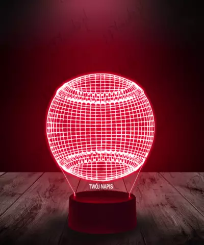 Lampka LED 3D Plexido Piłka Baseball