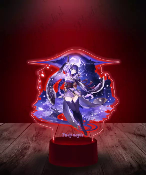 Lampka LED Plexido z Nadrukiem Genshin Impact Raiden
